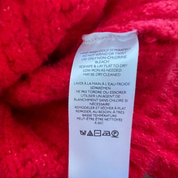 New Anthropologie Maeve Red Cowl Neck Sweater Size Small - Picture 6 of 7